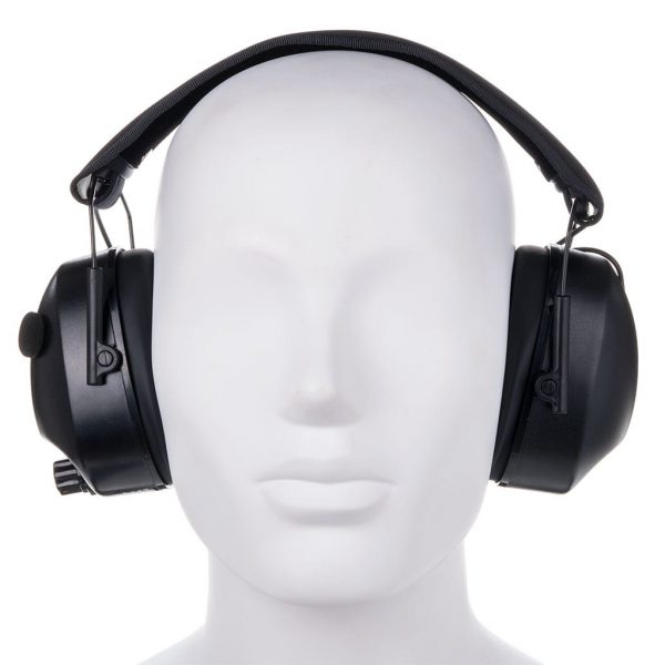 Słuchawki ochronne aktywne RealHunter czarne
